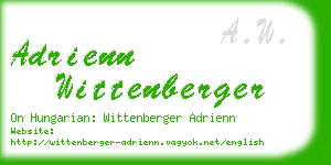 adrienn wittenberger business card